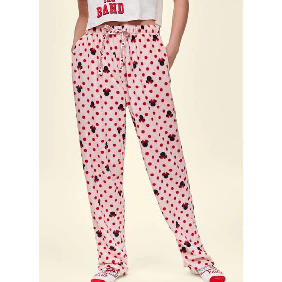 Disney Adult Unisex Minnie Mouse Plush Fleece Pants S NWT - Picture 4 of 4